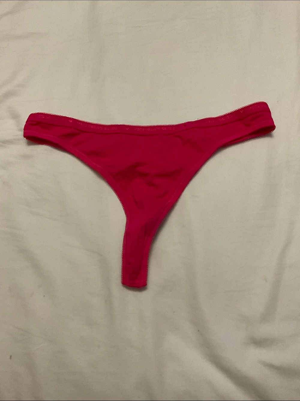 Victoria's Secret Hot Pink Thong Large